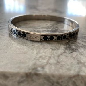 Black and silver Coach Bengal bracelet